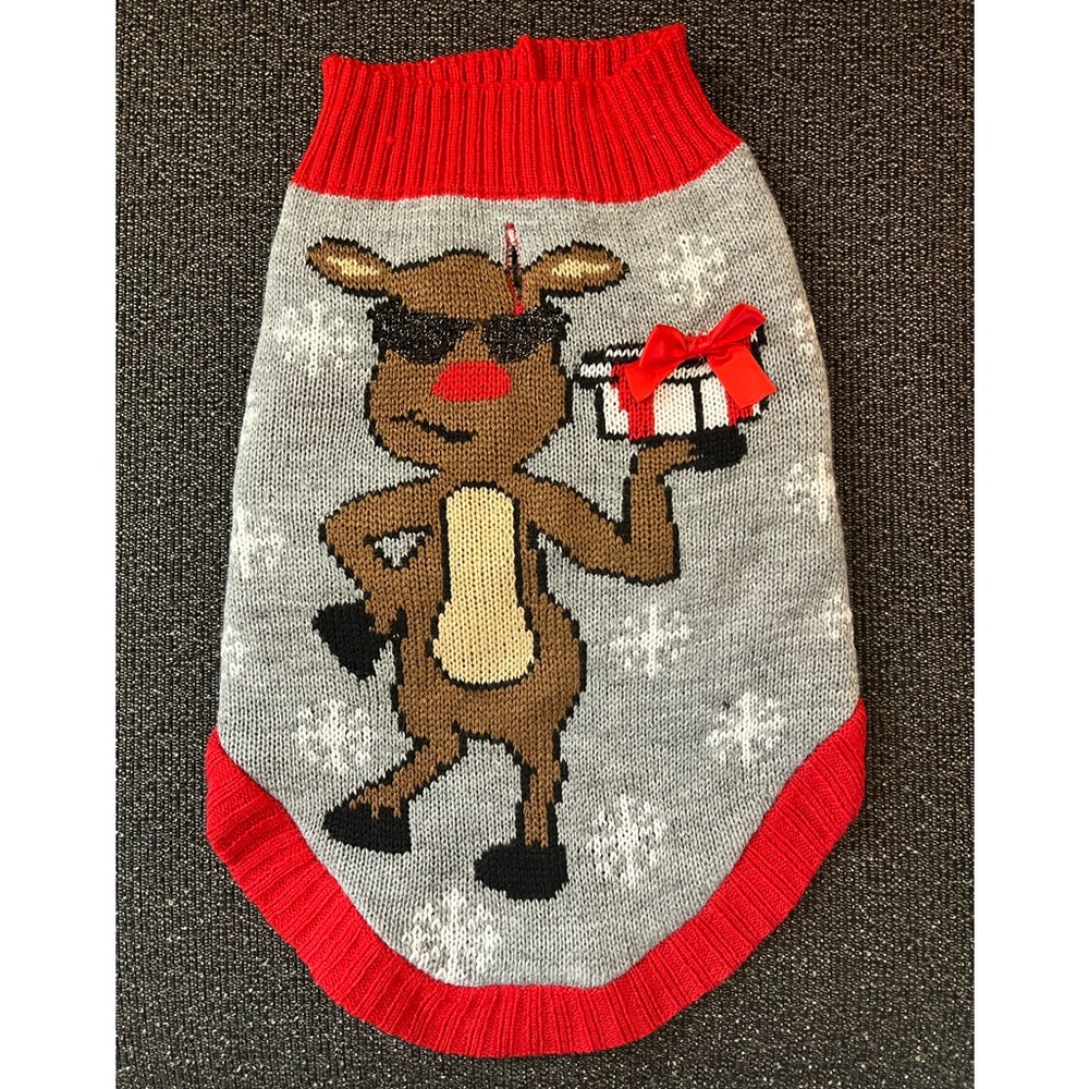 Reindeer dog sweater